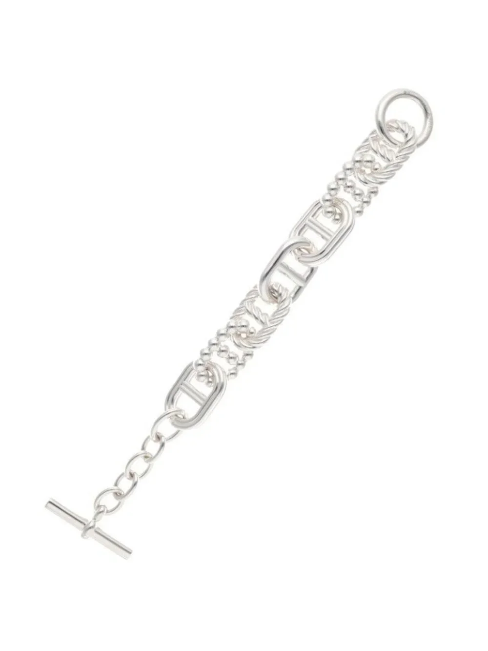 Hermes Chaine D'Ancre Alea II GM Silver Bracelet
